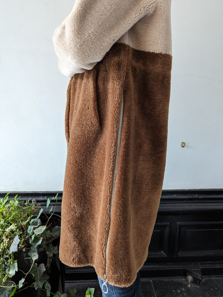 Gabia, 100 cm. - Huva - Air Wool Coat - Dam - Light Camel &amp; Camel