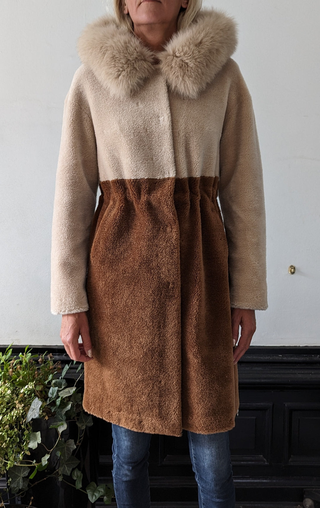 Gabia, 100 cm. - Huva - Air Wool Coat - Dam - Light Camel &amp; Camel