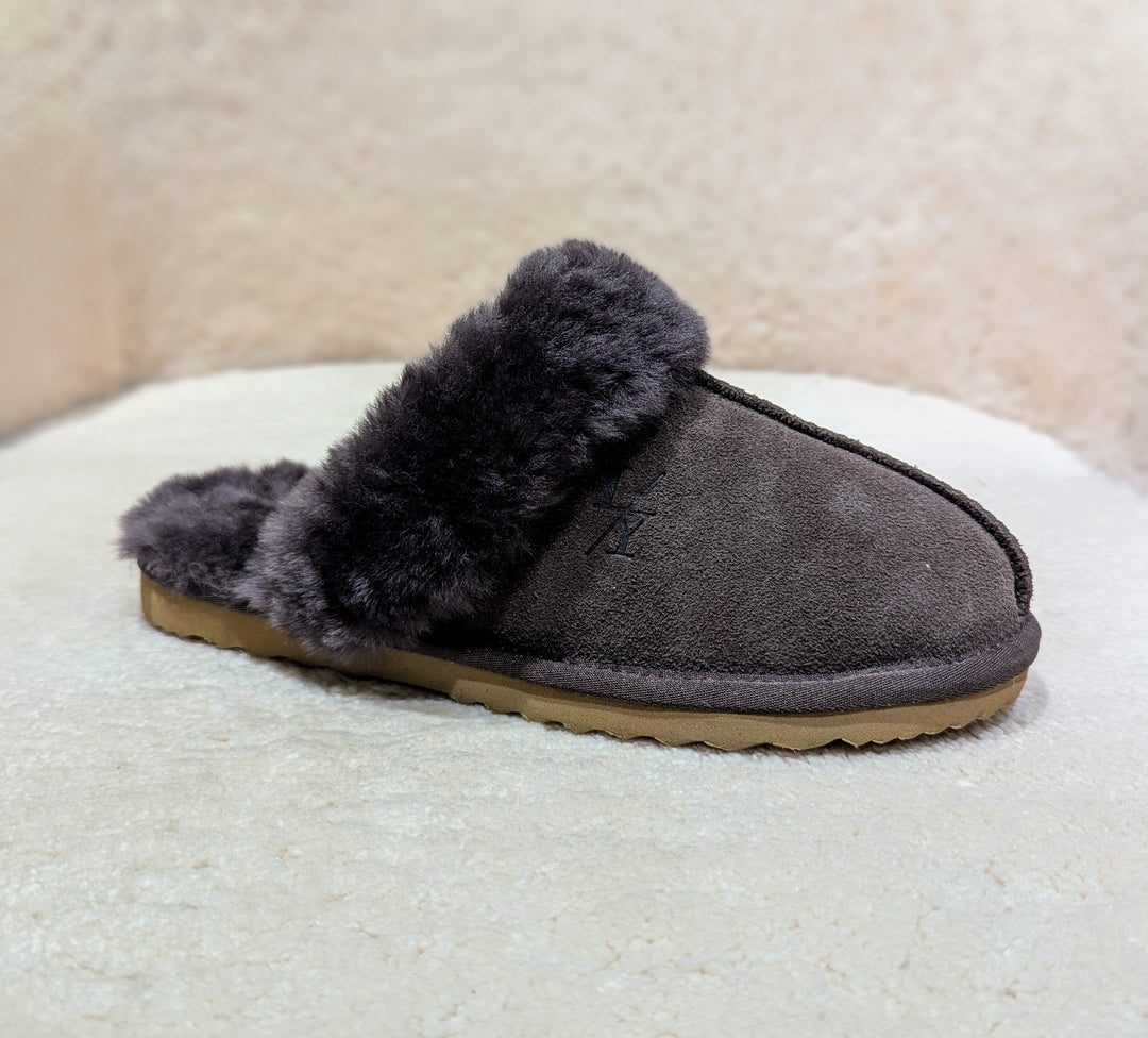 LV1 Slippers - Suede Lamb - Accesories - Dark Brown