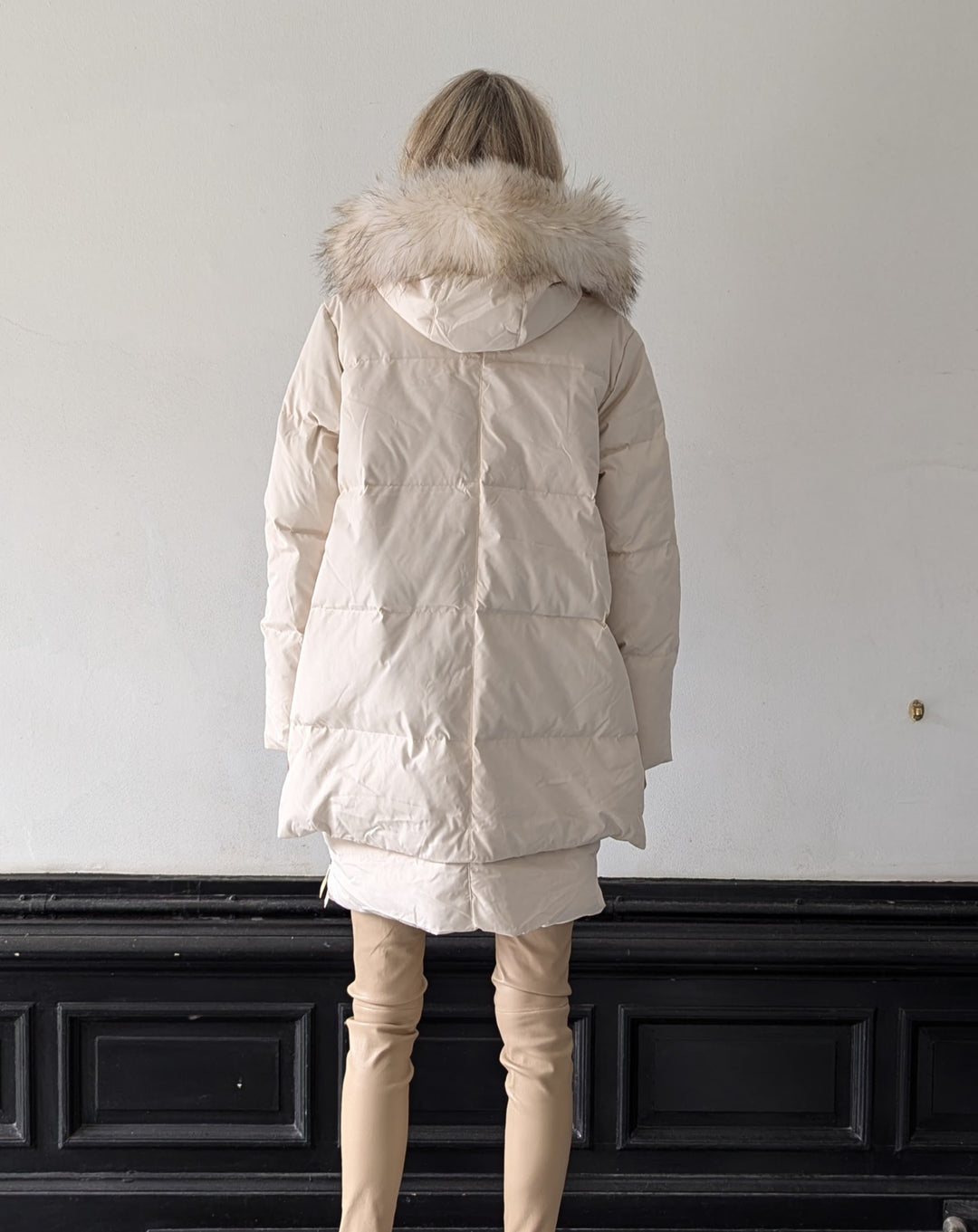 Michelle 2, 90 cm. - Kapuze - Daunen - Damen - Off White