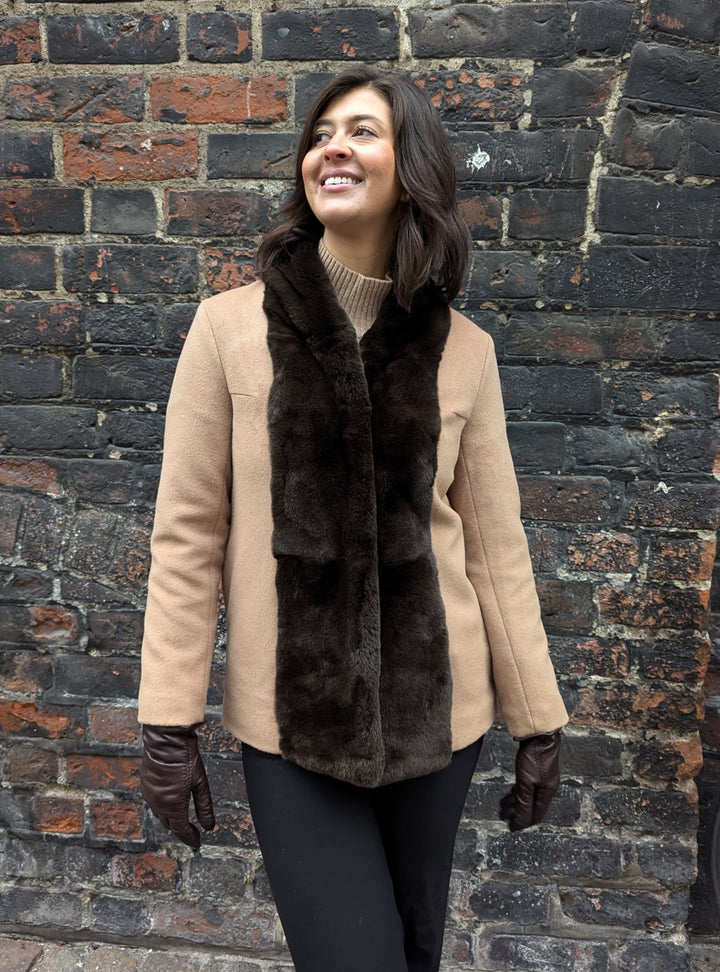 Harol, 70 cm. - Krage - Ull & kashmir - Kvinner - Camel