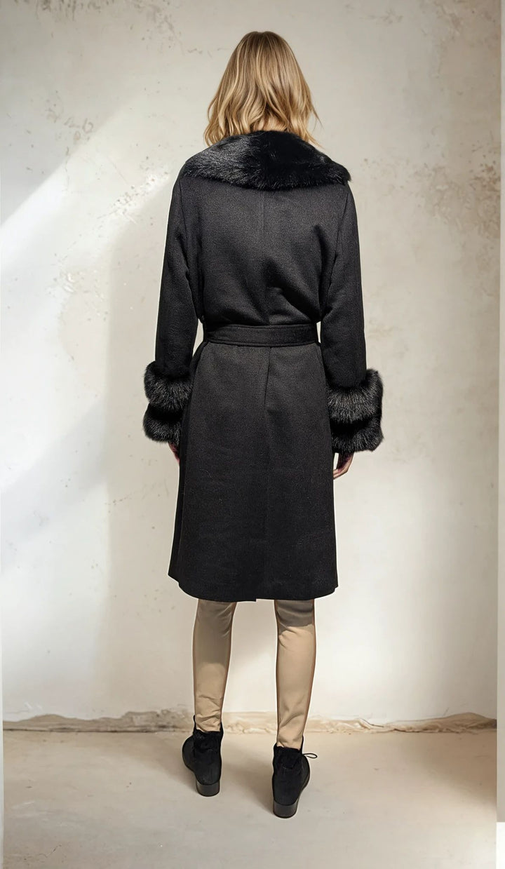Ivanna, 105 cm. - Collar - Textile - Women - Black
