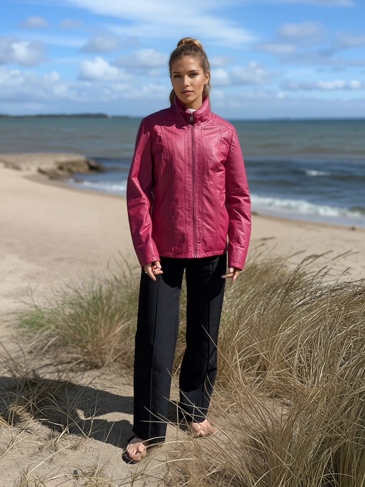 Alize, 60 cm. - Lamb Dior Leather - Women - Magneta