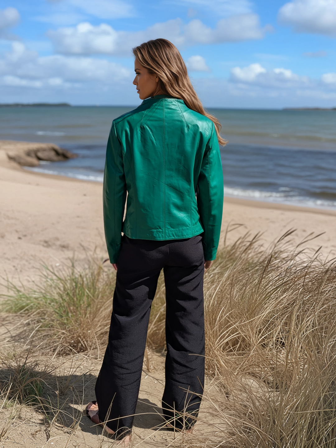 Manon, 55 cm. - Lamb Dior Leather - Women - New Green