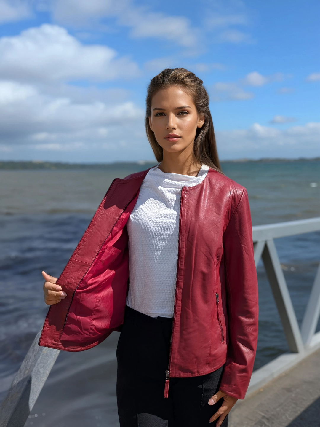 PP 108 - Komfort - Lammleder - Damen - Rot