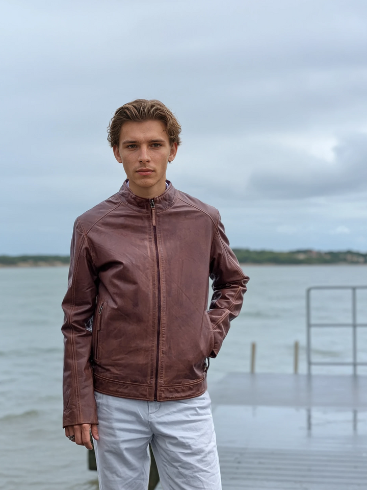 Bravo - Lamb Malli Leather - Man - Copper Brown