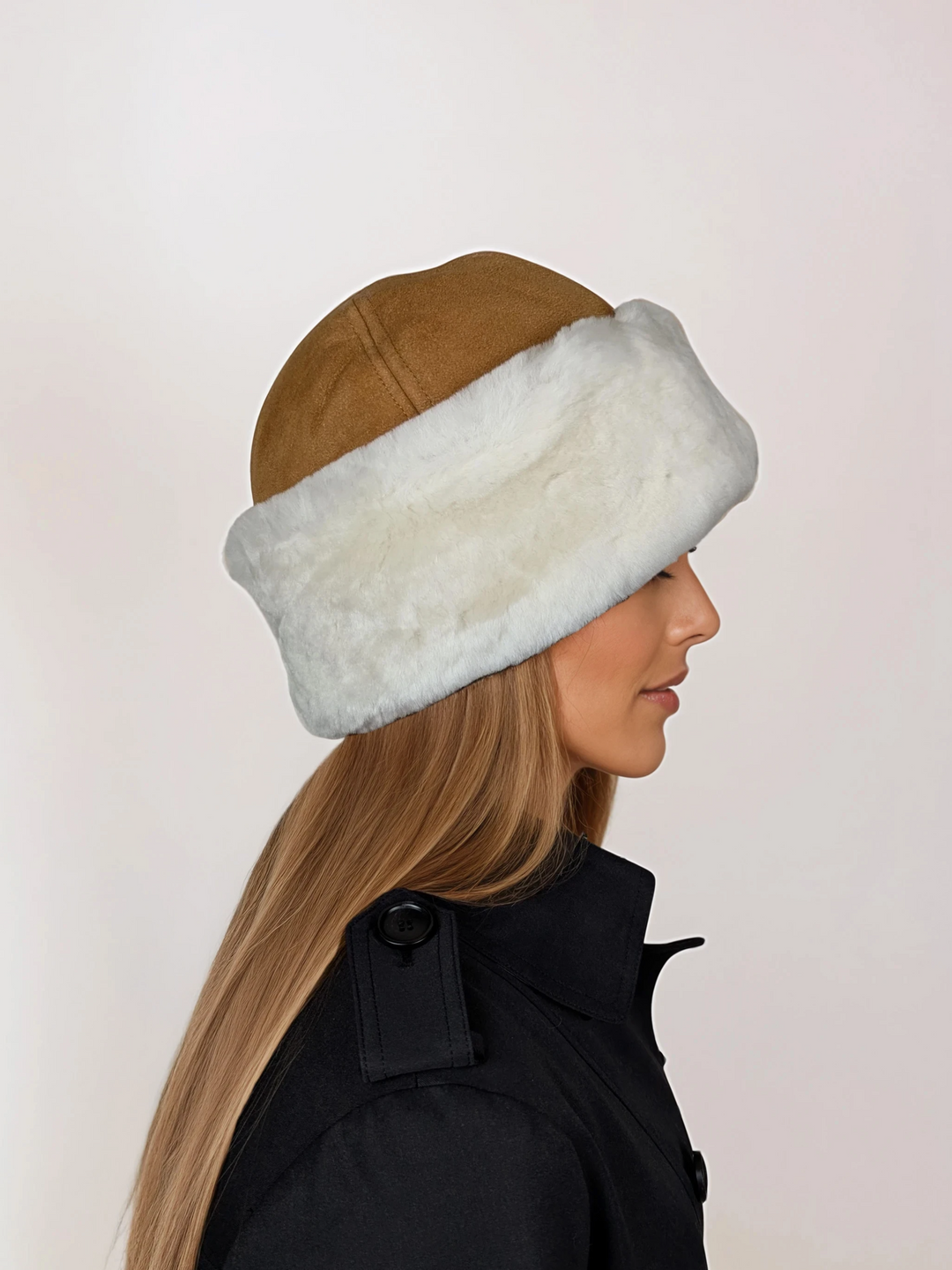HL24C061 Hat - Suede Lamb - Accesories - Cognac