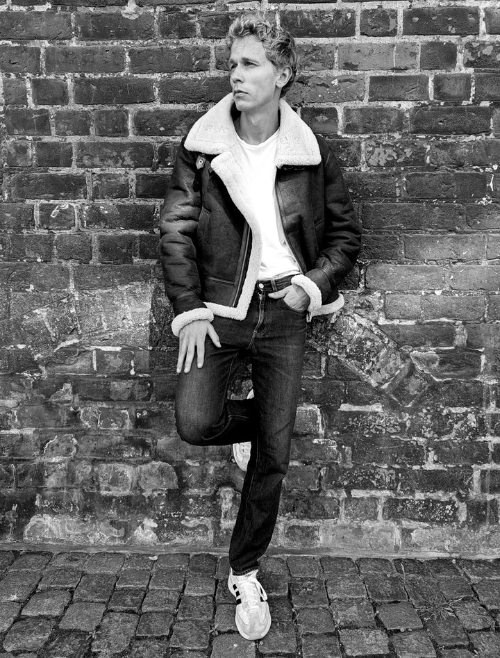 Joost, 65 cm. - Nappa Lamb Crack Washed - Herren - Dunkelbraun