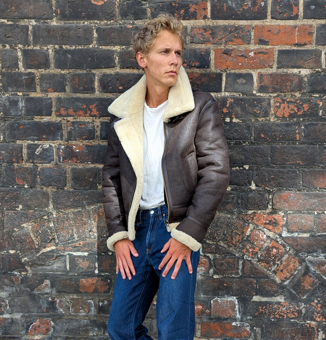 Joost-B, 65 cm. - Nappa Lamb Crack Washed - Herren - Dunkelbraun