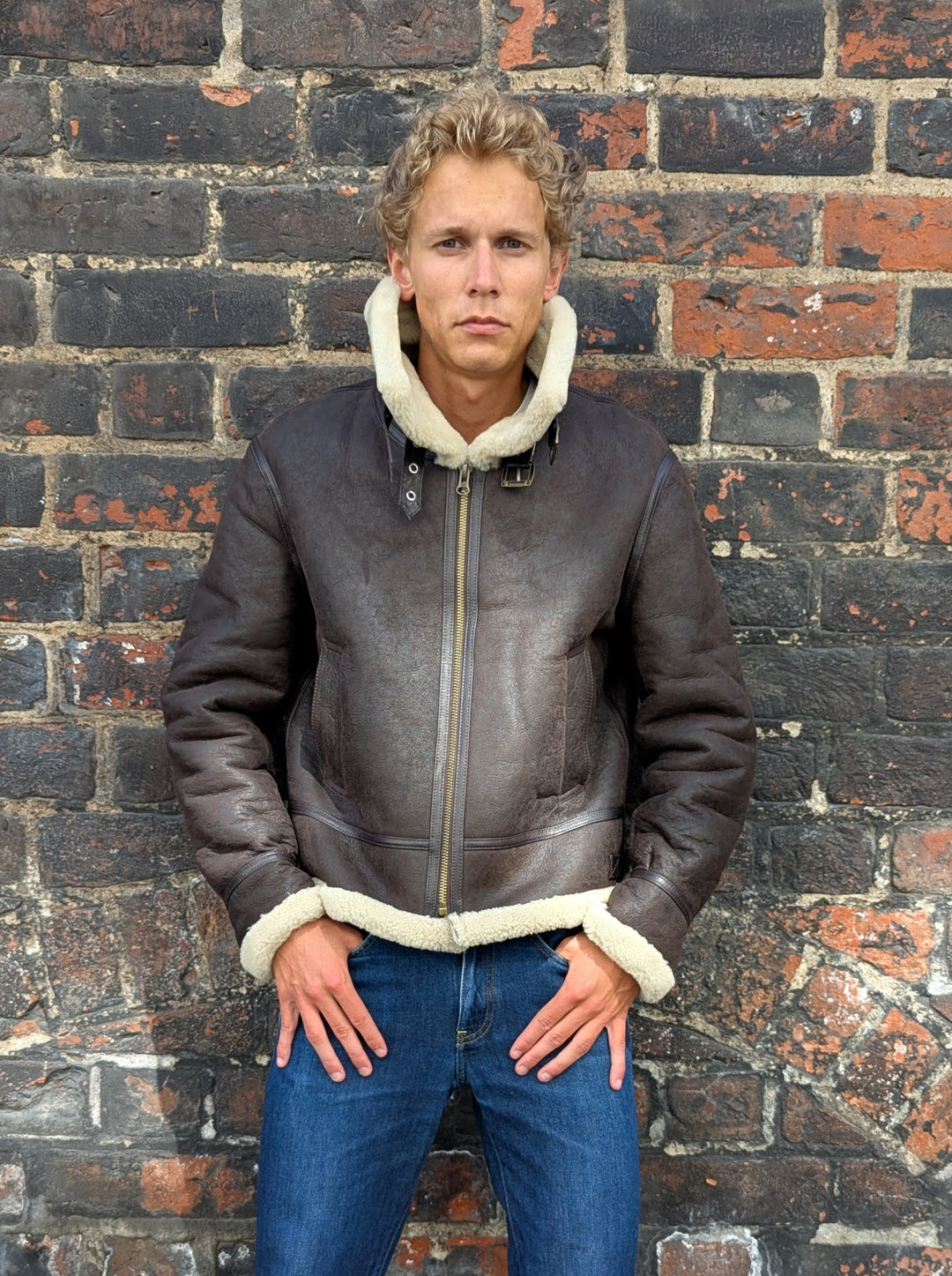 Joost-B, 65 cm. - Nappa Lamb Crack Washed - Herren - Dunkelbraun
