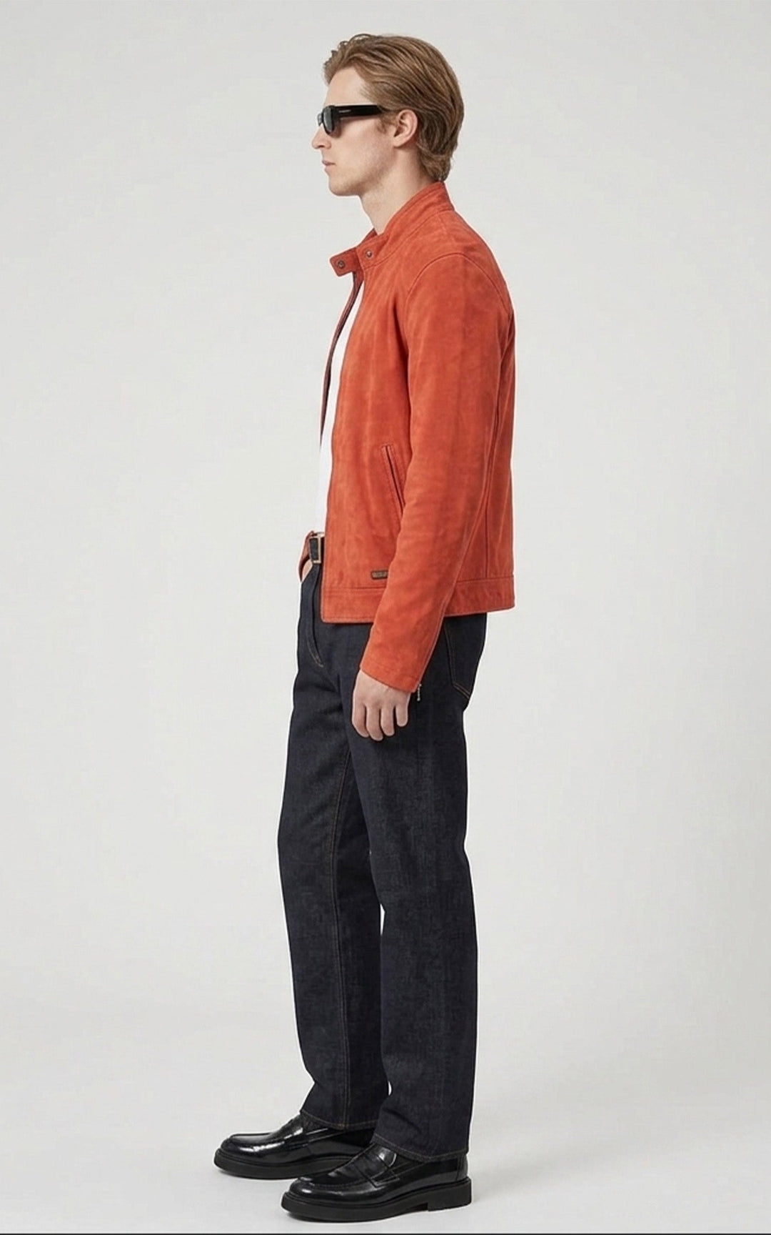 Delf Red Suede Jacket - Men