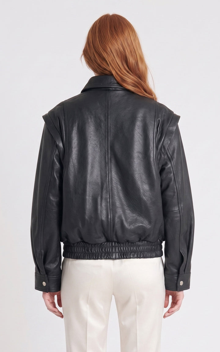 SERGE PARIENTE Leather jacket - Ladies - Black