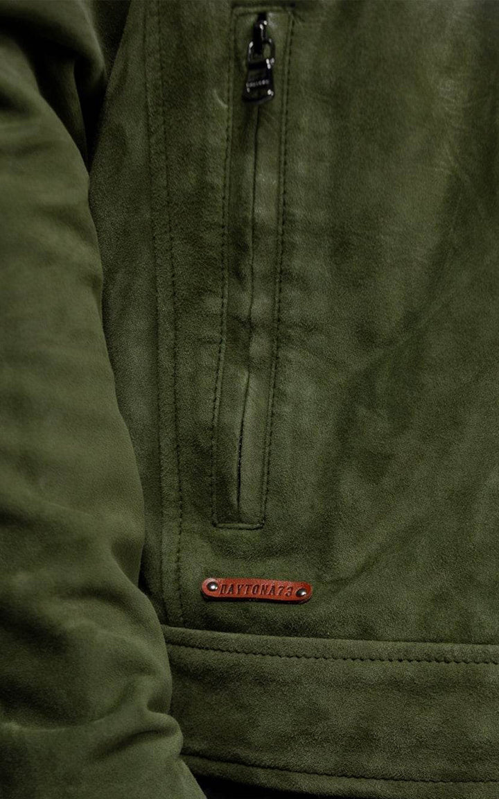 Delf Khaki Suede Jacket - Men