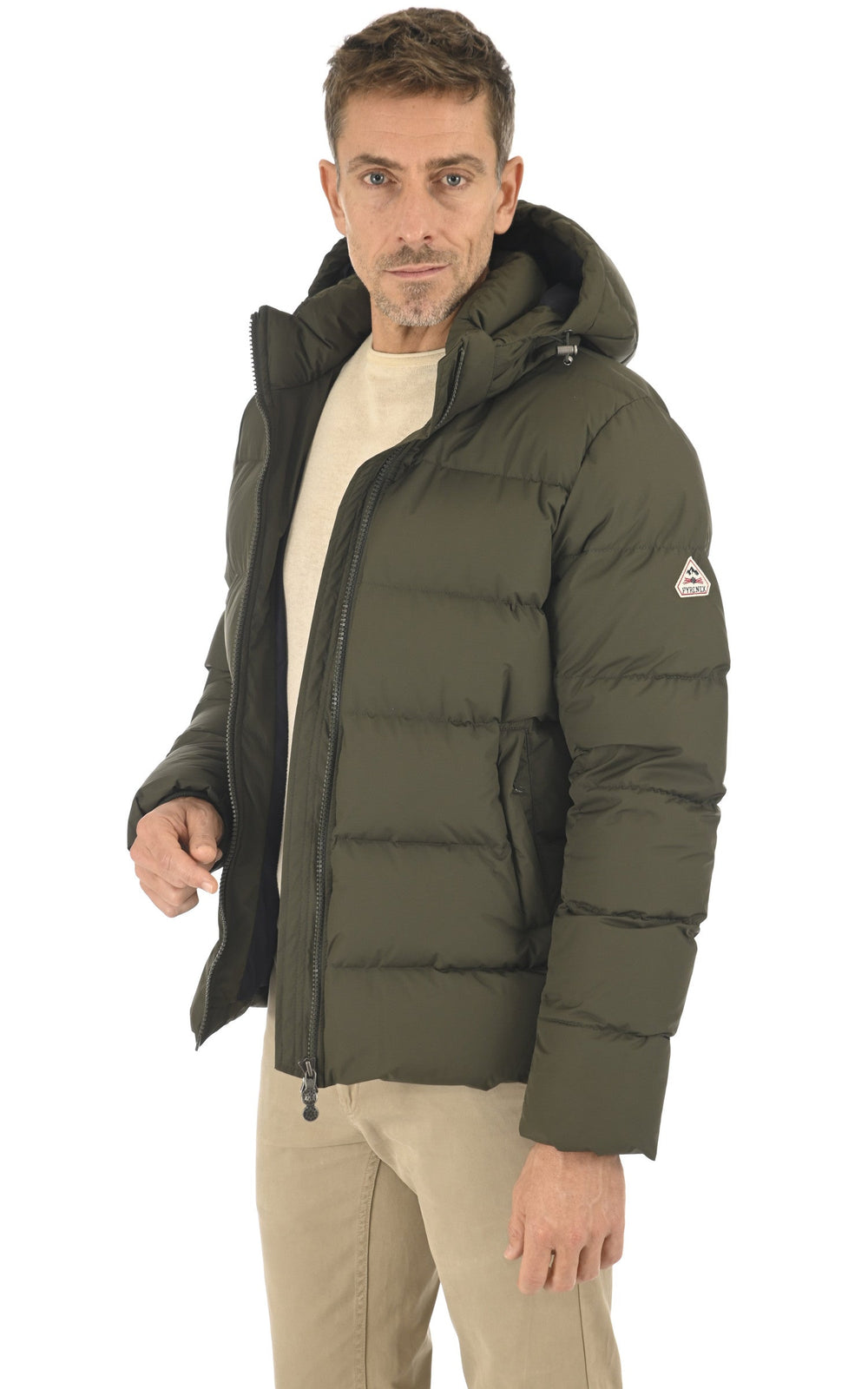 A "SPOUTNIC RIPSTOP" Deep khaki Pyrenex Bl Doudoune Homme closed photo