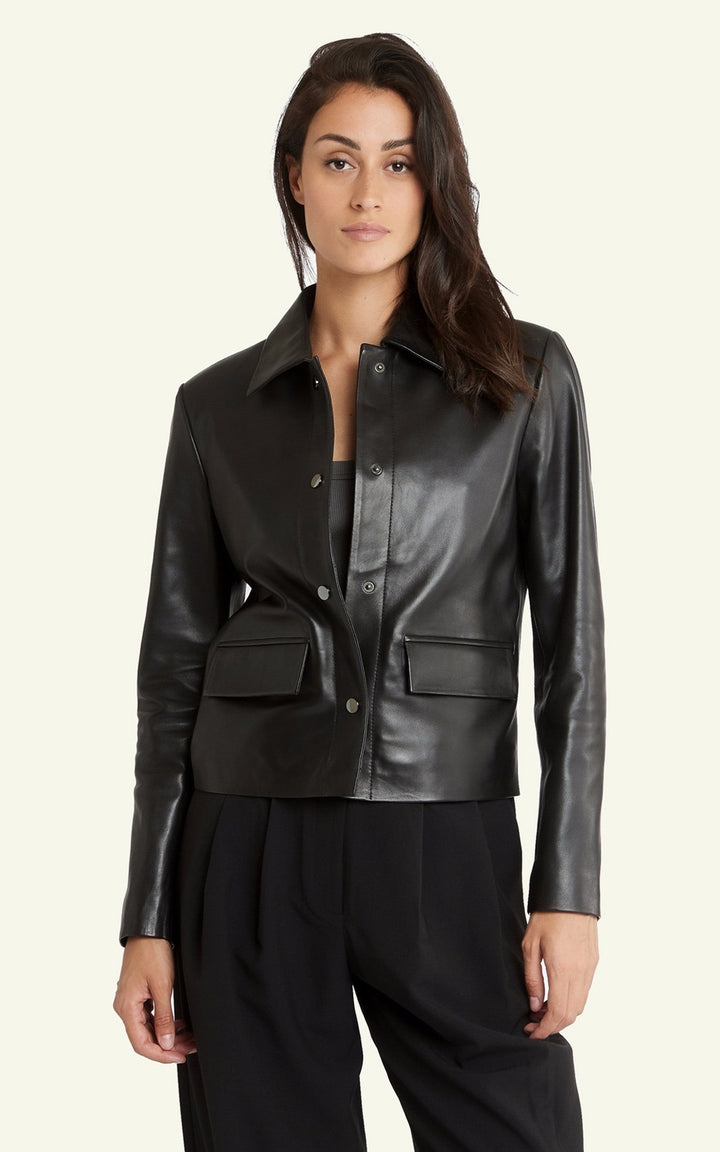 A "ANNE" Black Serge Pariente Veste Femme opened photo