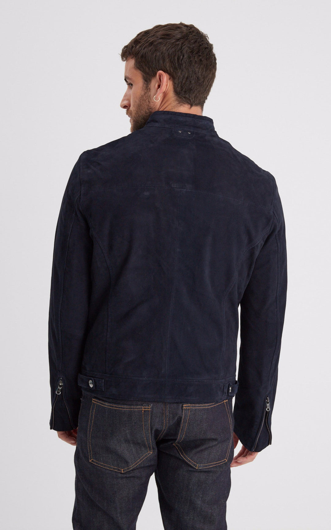 A "DELF 102569" Navy Daytona 73 Blouson Homme back photo
