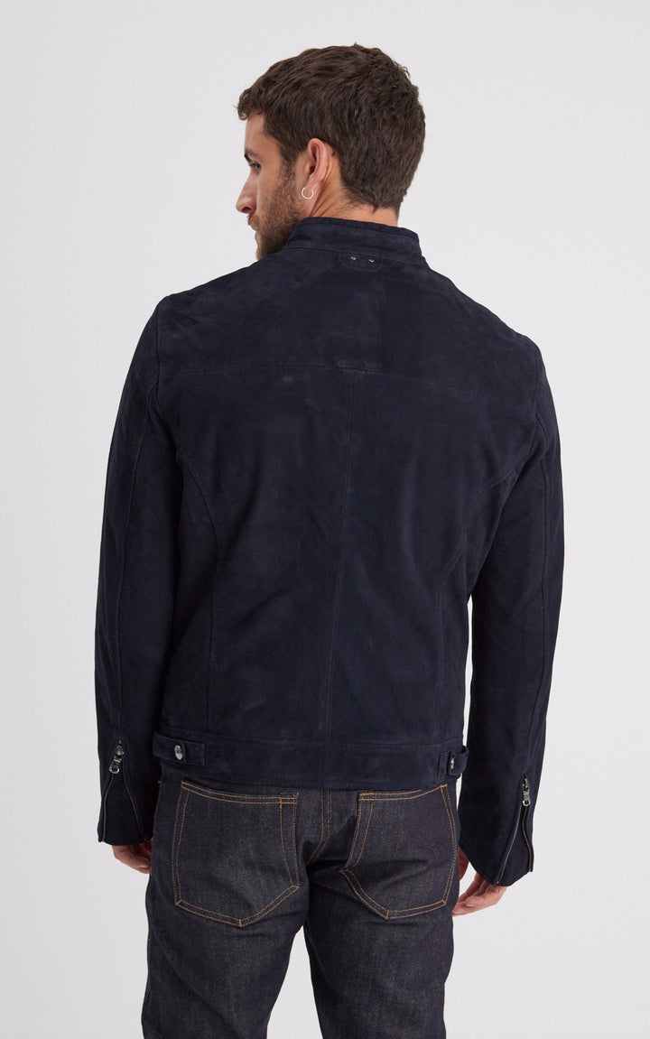 A "DELF 102569" Navy Daytona 73 Blouson Homme back photo