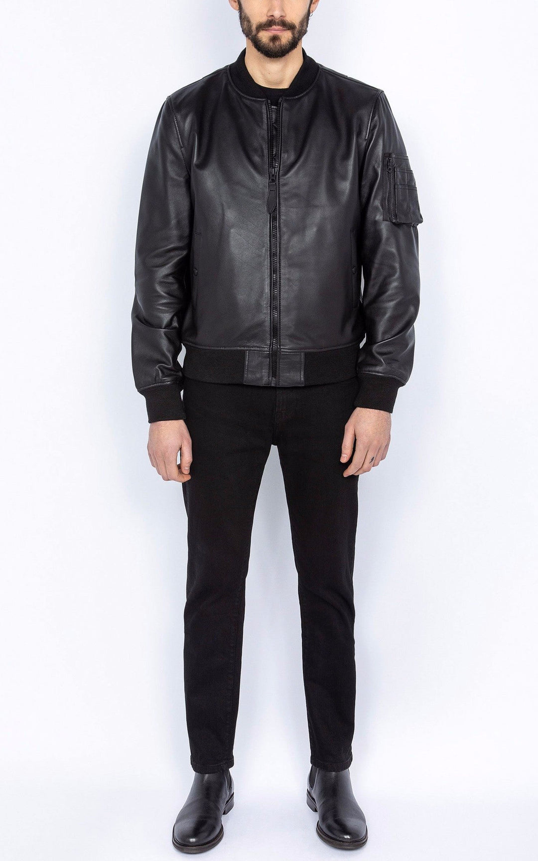 A "LCQUEENS" Noir Schott Blouson Homme interior photo