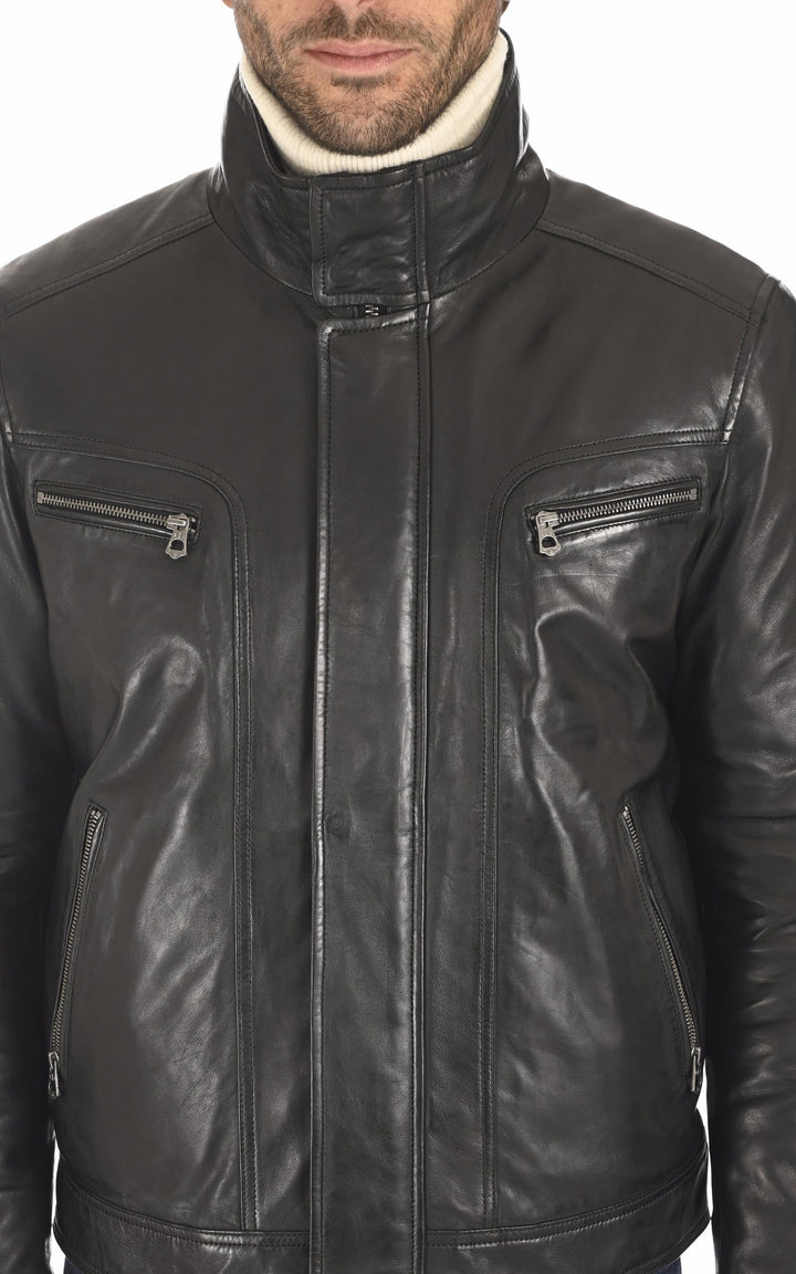 A "FALCONERO 100737" Noir Daytona 73 Blouson Homme details photo