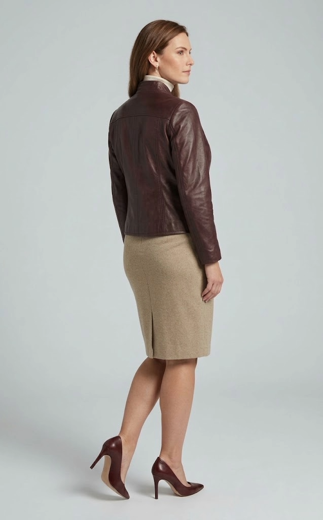 PP 100 - Comfort, 60 cm. Lamb Malli Leather - Women Copper Brown