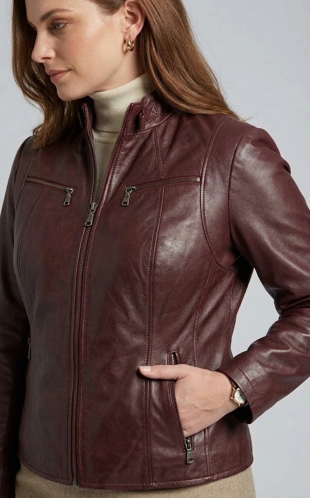 PP 100 - Comfort, 60 cm. Lamb Malli Leather - Women Copper Brown