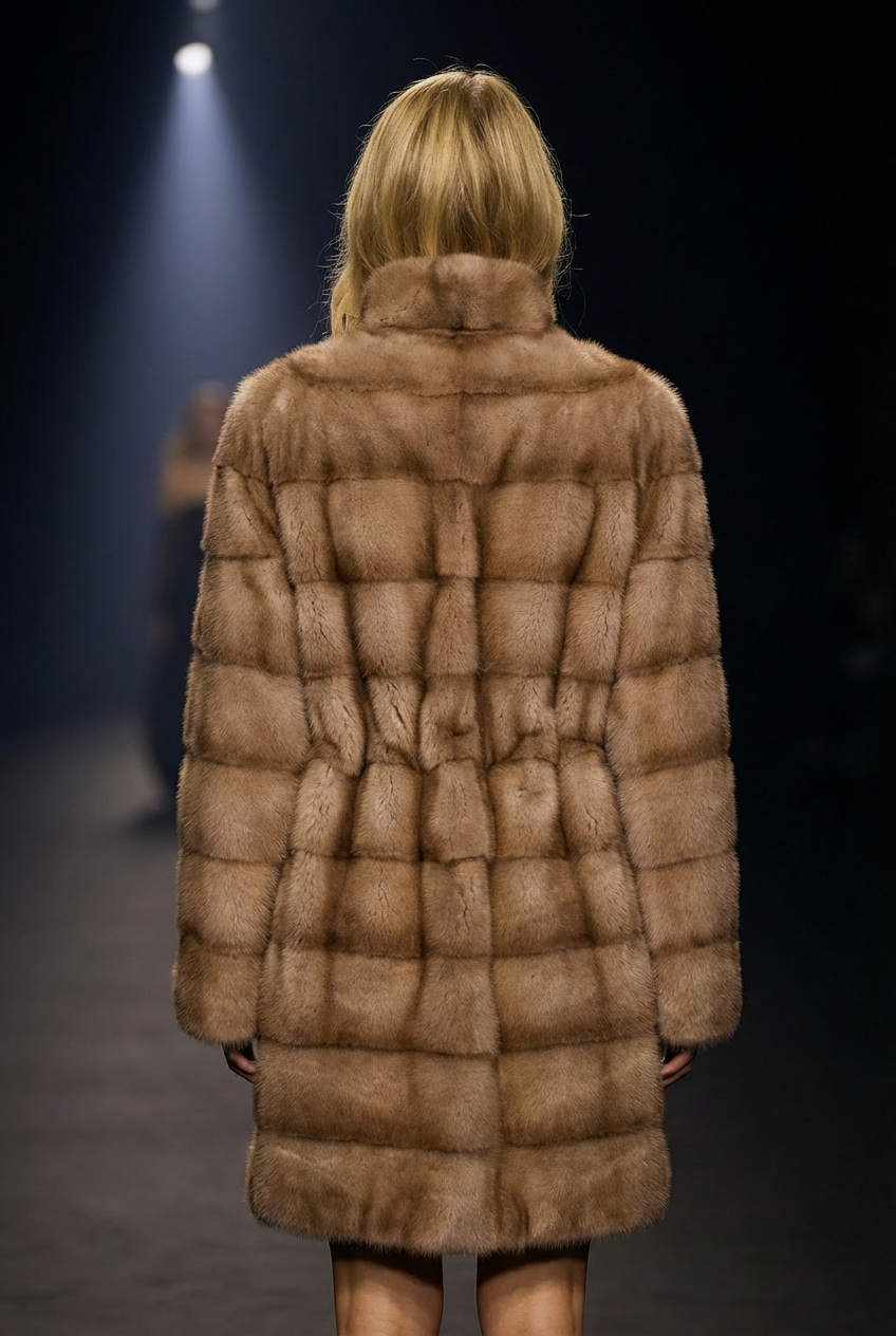 Rosario, 85 cm. - Krage - Mink - Dam - Pastell