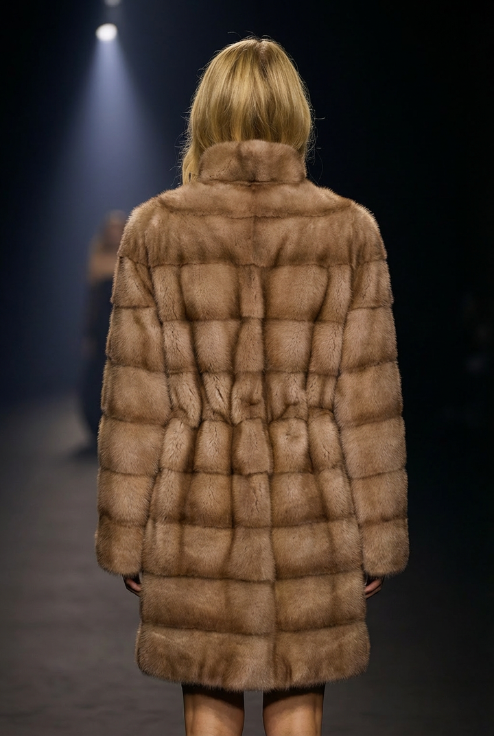 Rosario, 85 cm. - Krage - Mink - Dam - Pastell