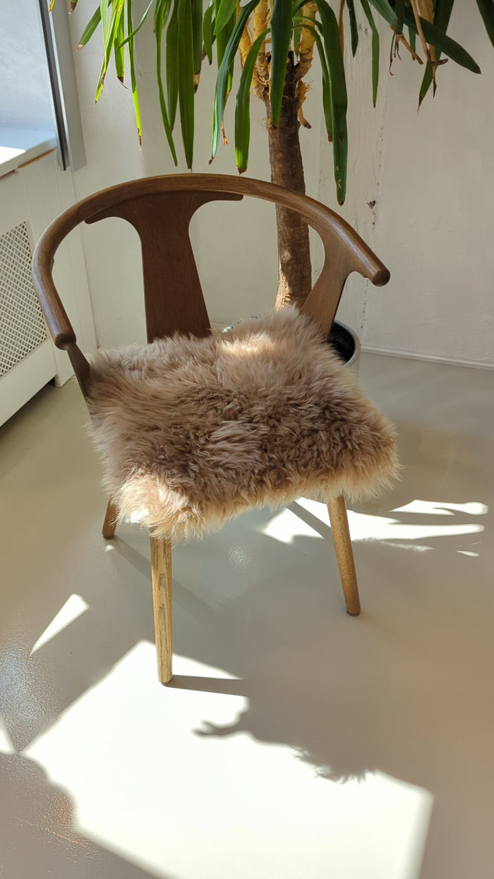 Chair Pad 40*40 cm. - New Zeeland Sheep Skin - Accesorries - Camel