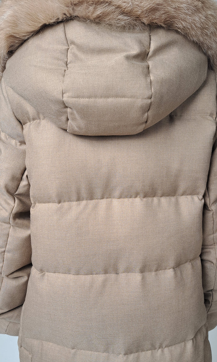 Jadabi, 90 cm. - Hood Down - Women Camel