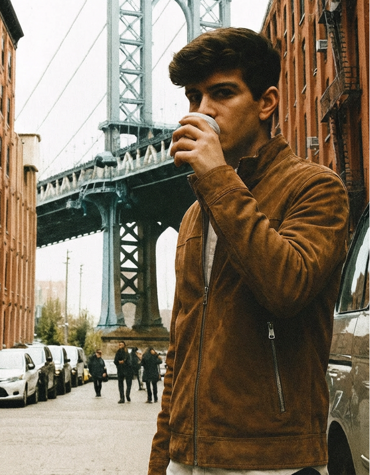 Iver, 68 cm. - Getmockaläder - Man - Tobak