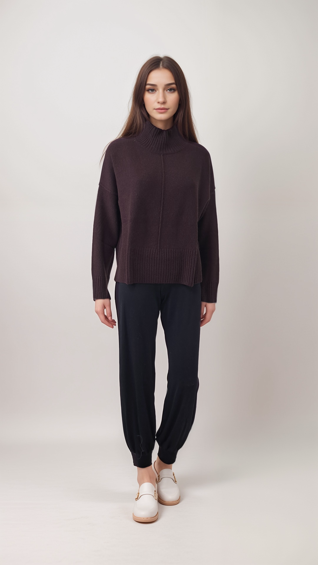 SY-23080 Pullover - 100% PureCashmere - Accessoires - Braun