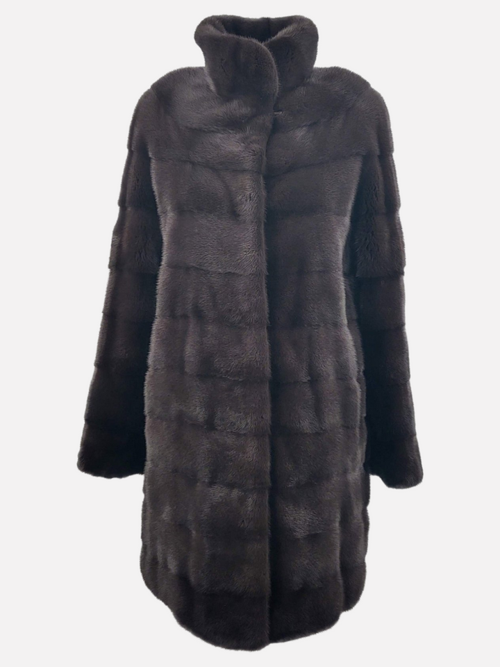 Rosario, 85 cm. - Collar - Mink - Women - Chocolate