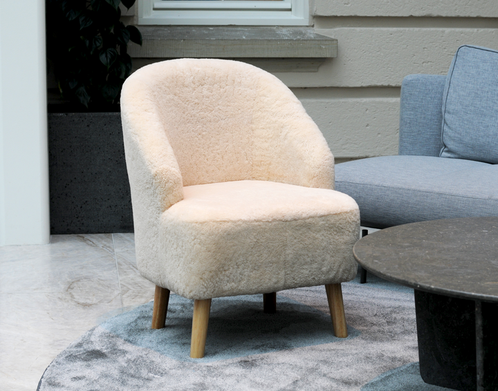 Levinsky stol nr 1 - australiskt lamm - tillbehör - beige