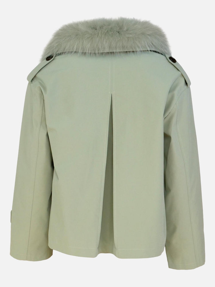 Georgina, 60 cm. - Textile Jacket - Women - Mint