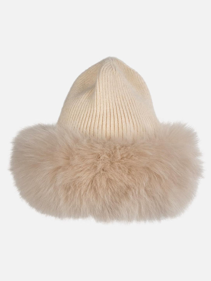 HL23C004 HAT - Strikket garn - Accesories - Beige