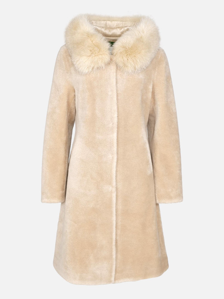 Gamal, 100 cm. - Kapuze - Air Wool - Damen - Helles Kamel