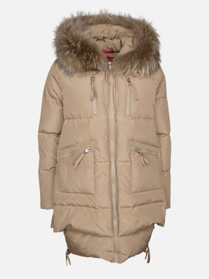 Michelle 2, 90 cm. - Hood - Down - Kvinder - Kamel
