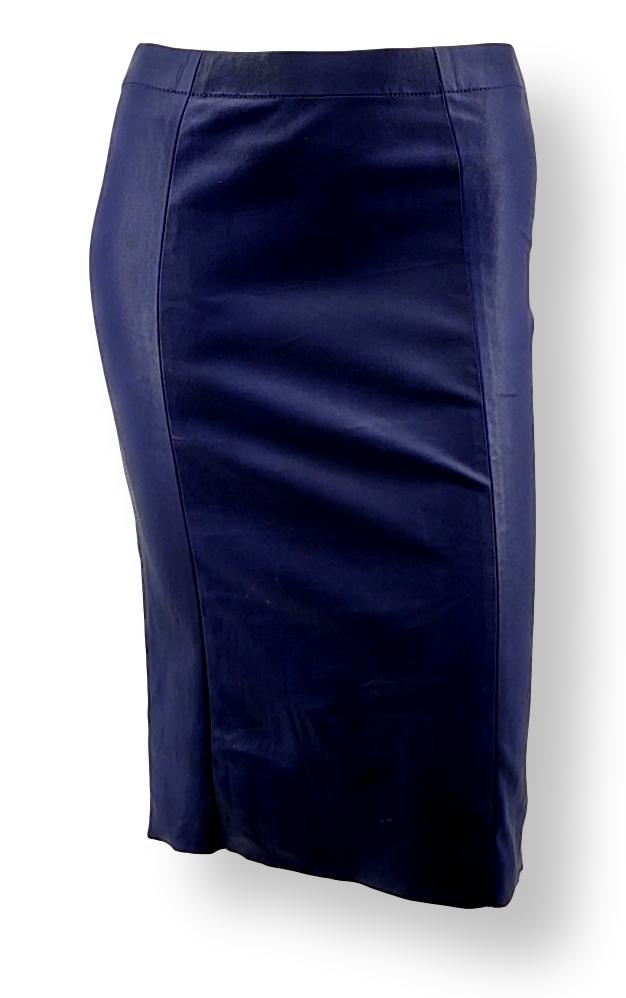 Chantal Kjol - Lamm Stretch Läder - Dam - Violett