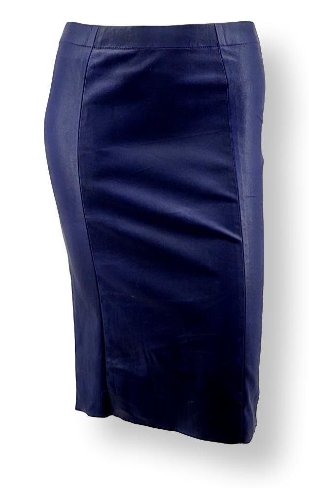 Chantal Kjol - Lamm Stretch Läder - Dam - Violett