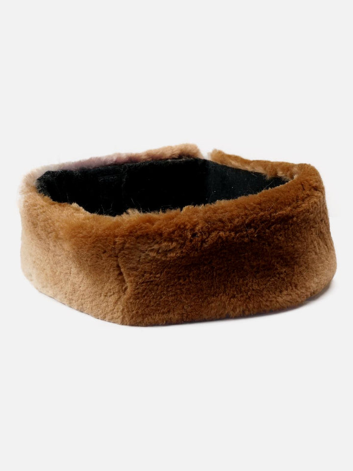 Hove Pannband - Bäverpäls - Tillbehör - Honung