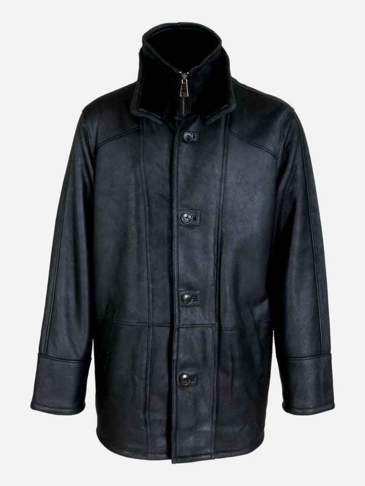Owen, 85 cm. - Nappa Lamb Crack - Man - Black