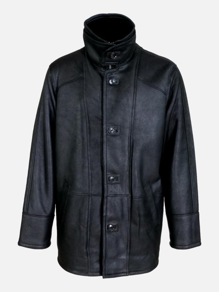 Owen, 85 cm. - Nappa Lamb Crack - Man - Black