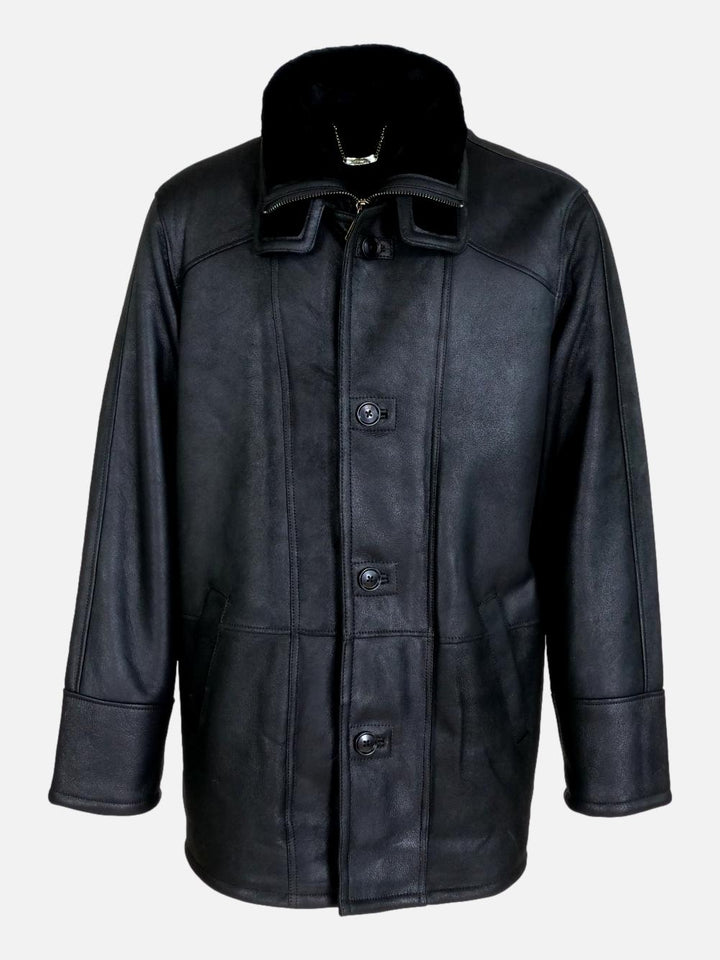 Owen, 85 cm. - Nappa Lamb Crack - Man - Black