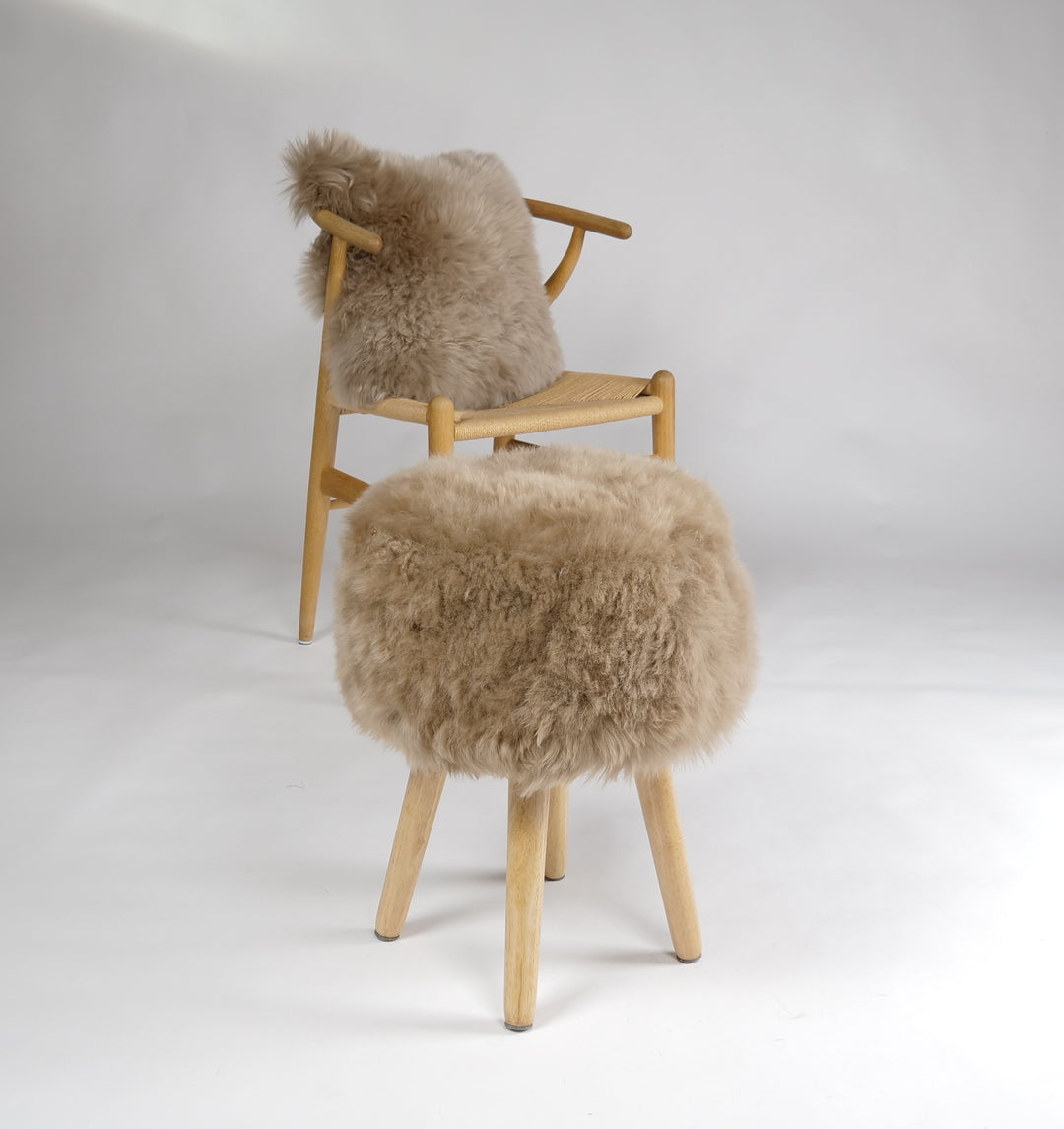 Sheepskin Chair - New Zeeland Sheep Skin - Camel