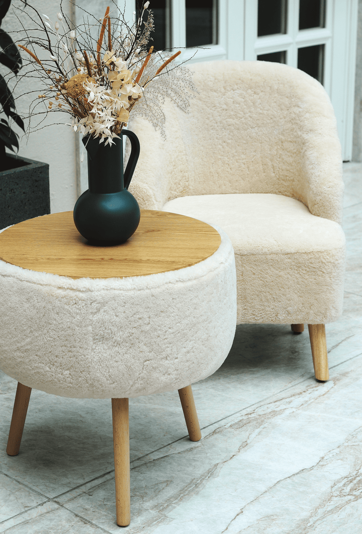 Levinsky stol nr 1 - australiskt lamm - tillbehör - beige